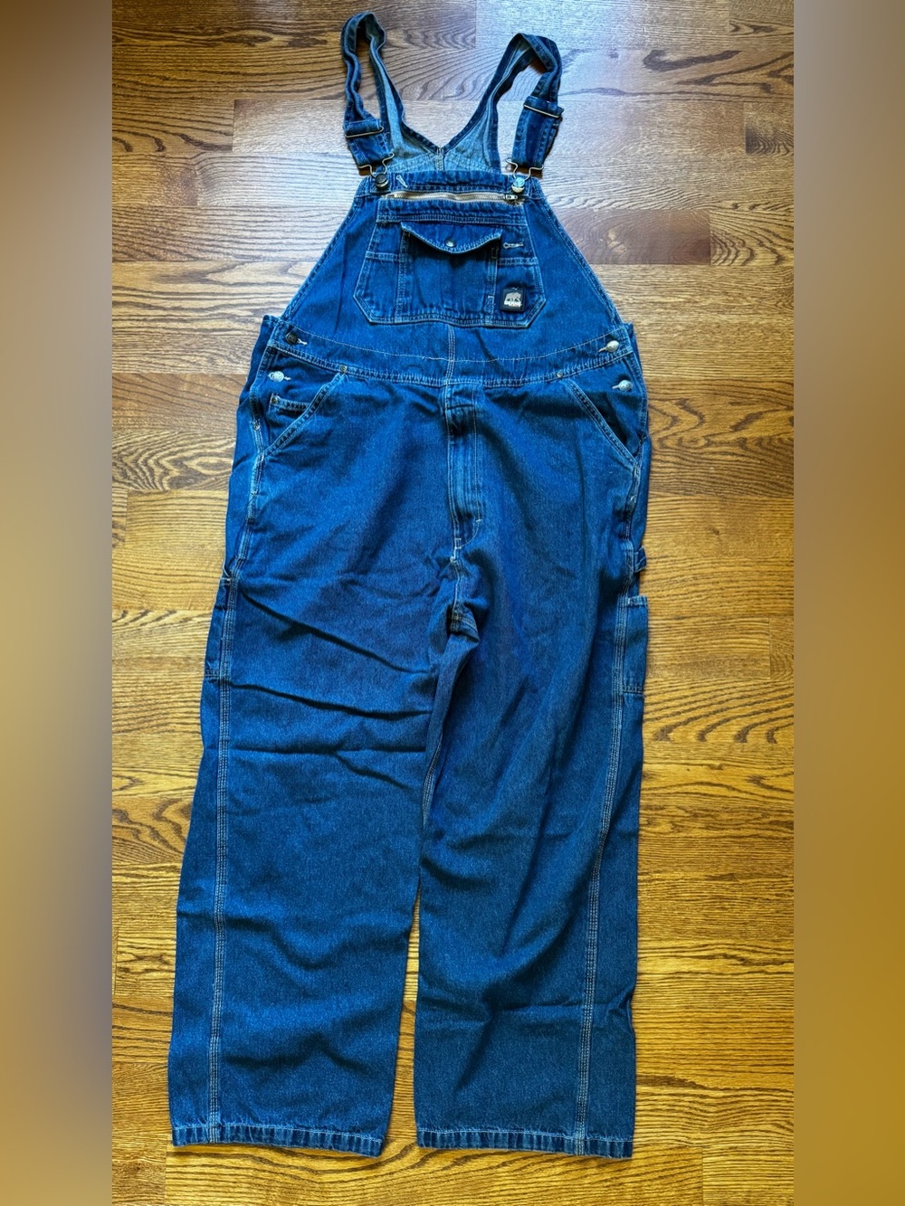 Berne Men’s Denim Bib Overalls 42x30 Blue Carpenter Workwear